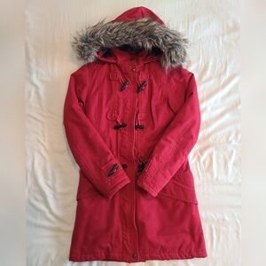 I.Spiewak & Sons McElroy Thinsulate Parka Coat Faux Fur Trim Hood Sz XS